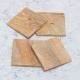 Square Shaped Decorative Wooden Coasters - Pack of 4